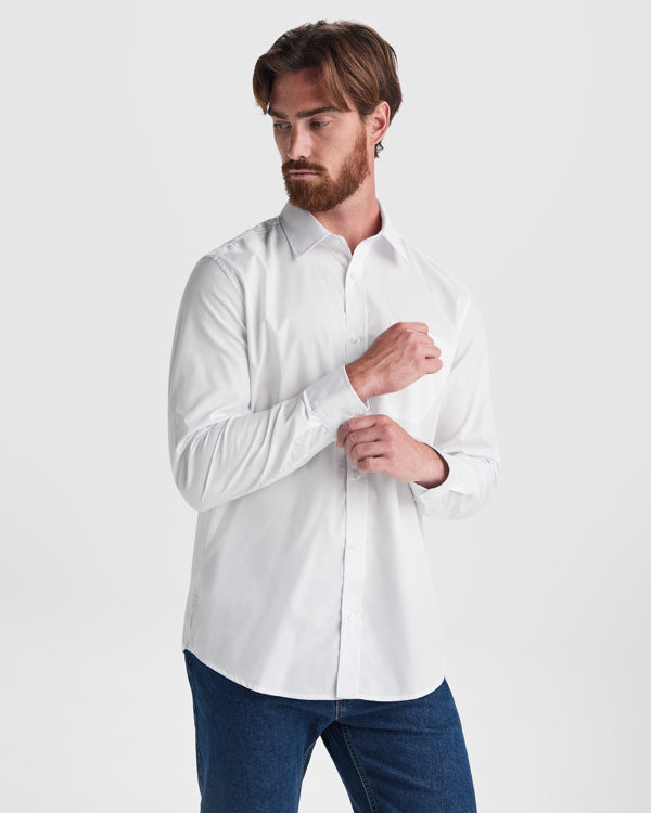 Cămașă ATM AIFOS L/S – Alb [01]