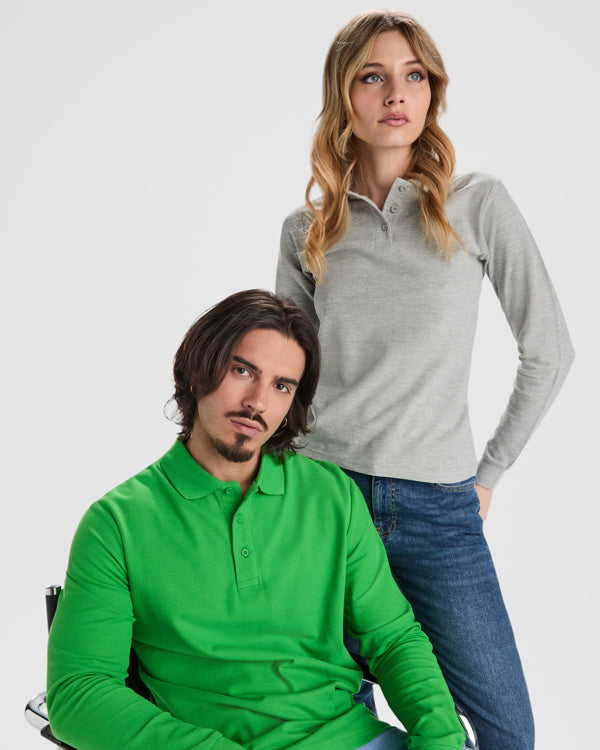 Tricou polo ATM ESTRELLA WOMAN L/S – 6636 pentru personalizare