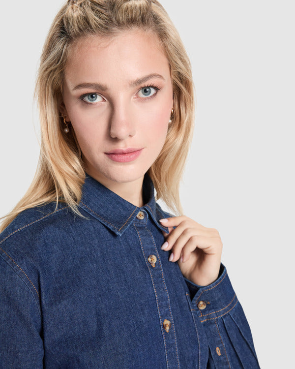 Cămașă ATM LUJAN WOMAN – Blue jeans [143]