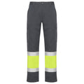 Pantaloni de înaltă vizibilitate ATM NAOS – Plumb/galben fluor [23221]
