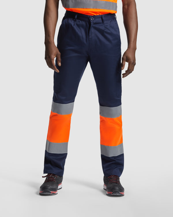 Pantaloni de înaltă vizibilitate ATM NAOS – Plumb/galben fluor [23221]