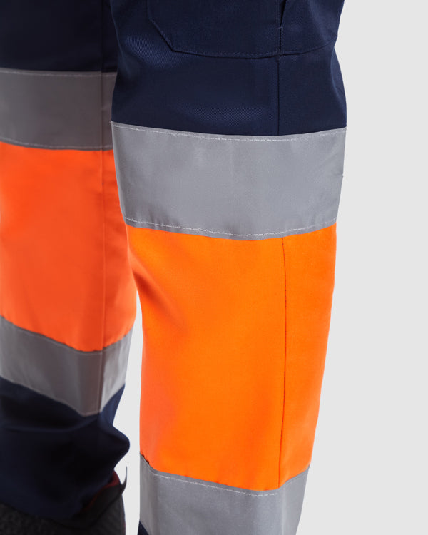 Pantaloni de înaltă vizibilitate ATM NAOS – Plumb/galben fluor [23221]