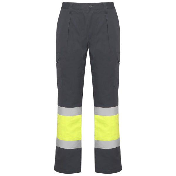 Pantaloni de înaltă vizibilitate ATM SOAN – Plumb/galben fluor [23221]