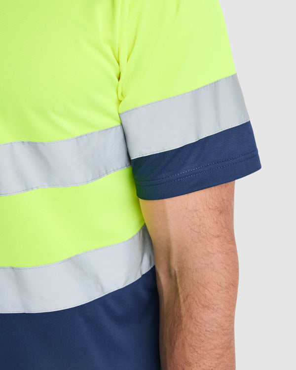 Tricou polo de înaltă vizibilitate ATM POLARIS – Galben fluor [221]
