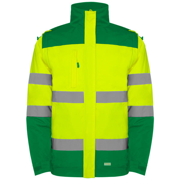 Jachetă de înaltă vizibilitate ATM EPSYLON – Verde grădină/galben fluor [52221]