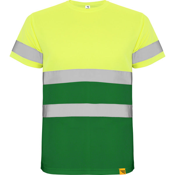 Tricou de înaltă vizibilitate ATM DELTA – Verde grădină/galben fluor [52221]