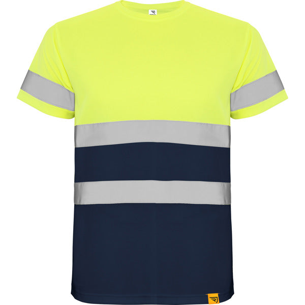 Tricou de înaltă vizibilitate ATM DELTA – Albastru marin/galben fluor [55221]