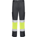 Pantaloni de înaltă vizibilitate ATM DAILY STRETCH HV – Plumb/galben fluor [23221]