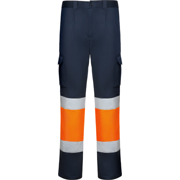 Pantaloni de înaltă vizibilitate ATM DAILY STRETCH HV – Bleumarin/portocaliu fluor [55223]