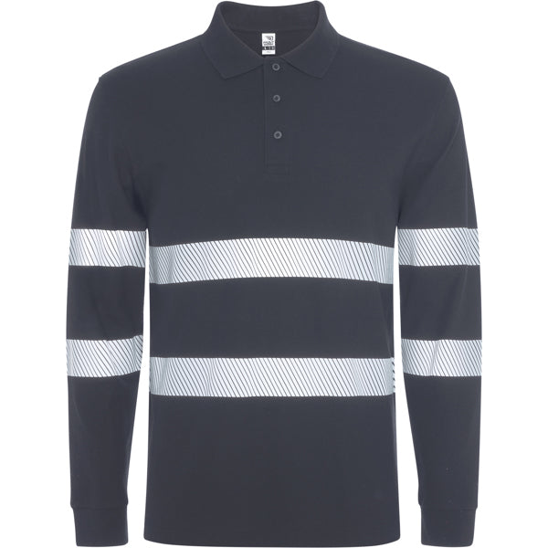 Tricou polo de înaltă vizibilitate ATM FORAN L/S – Plumb [23]