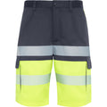 Pantaloni scurți de înaltă vizibilitate ATM LADA – Plumb/galben fluor [23221]