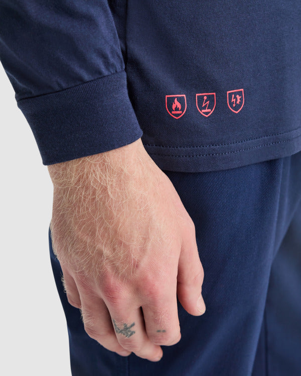 Tricou ignifug ATM DEFENDER – Bleumarin [55]