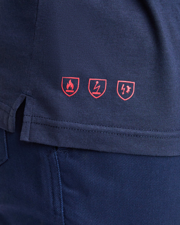 Tricou polo ignifug ATM SANTANA – Bleumarin [55]