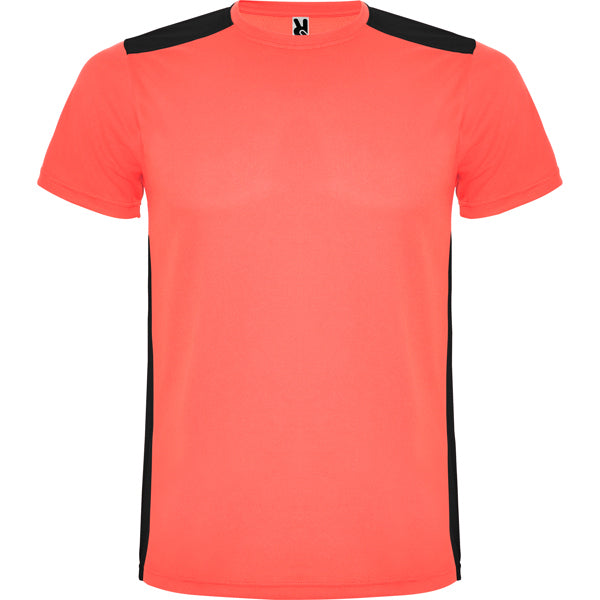 Tricou ATM DETROIT – 6652 – Coral Fluor/Negru [23402]