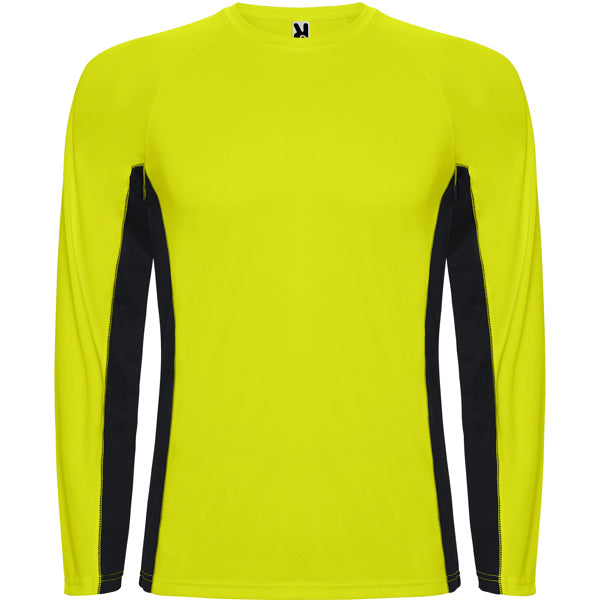 Tricou ATM SHANGHAI L/S – 6670 – Galben Fluor/Negru [22102]