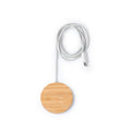 Încărcător wireless magnetic din bambus ATM MATIX – 1287 pentru personalizare – imagine 1