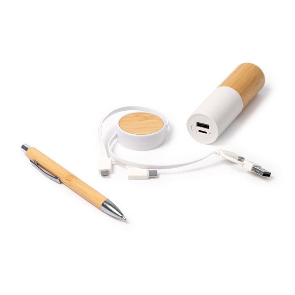 Set cadou cu baterie externă ATM FARGON – 1503 pentru personalizare – imagine 4