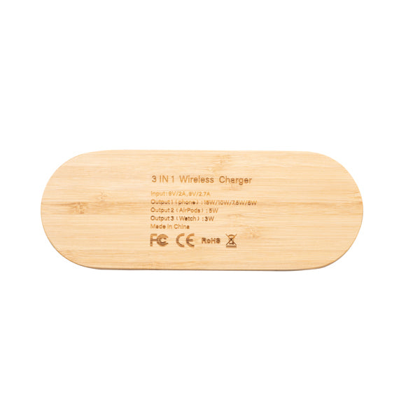Stație de încărcare wireless 3 în 1 ATM FERGUS – 1524 pentru personalizare – imagine 5
