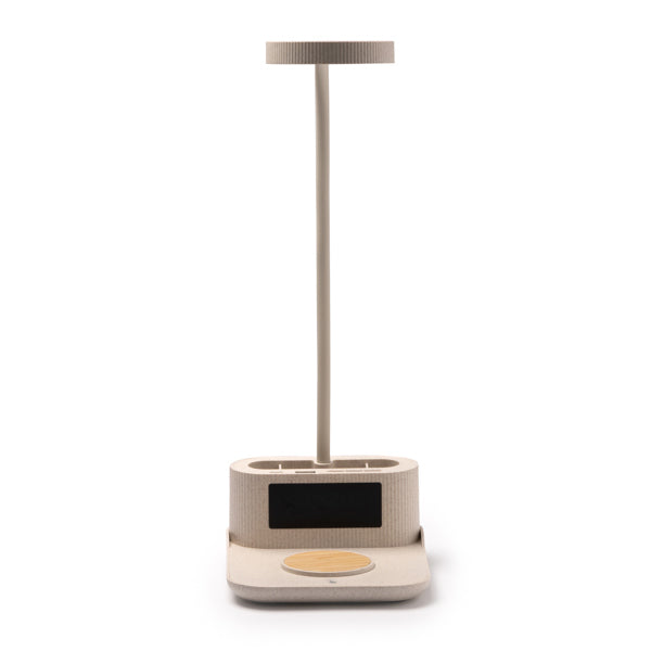 Lampă cu ceas și încărcător wireless ATM PAYTON – 1632 pentru personalizare – imagine 1