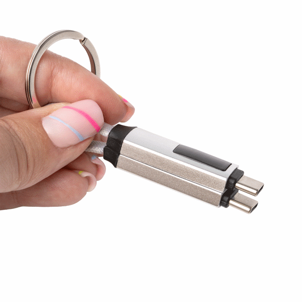 Breloc cu cablu USB-C și afișaj ATM PERNIK – 2186 pentru personalizare