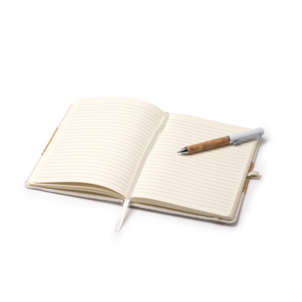 Set de agendă A5 și pix ATM BERET – 1323 pentru personalizare