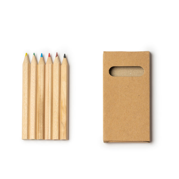 Set de șase creioane colorate ATM AMAZONIA – 8001 pentru personalizare