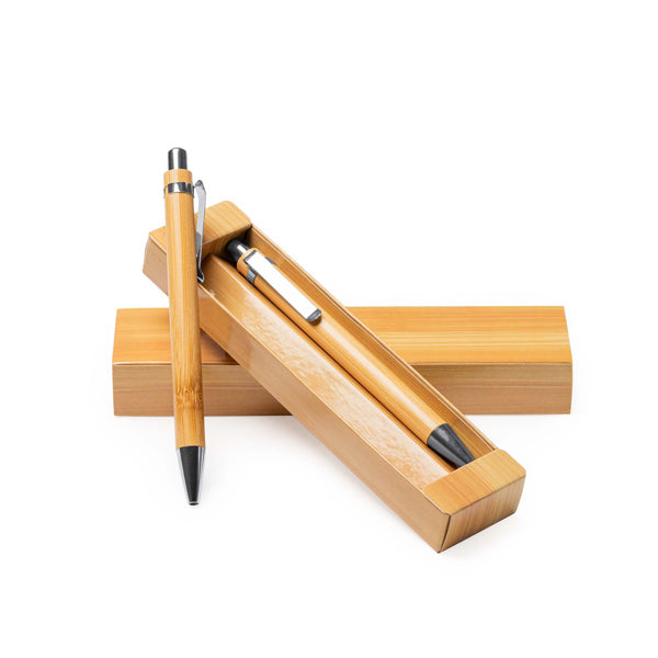 Set de pix și creion mecanic din bambus ATM KIOTO – 8036 pentru personalizare