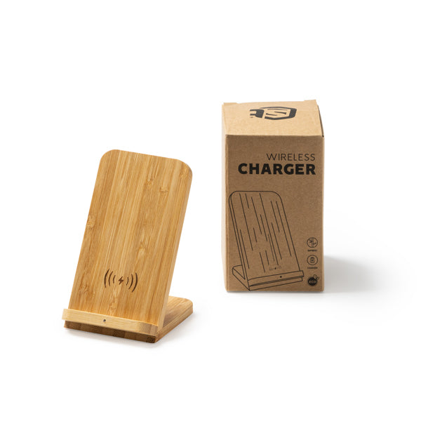 Încărcător wireless din bambus ATM GRAVITY – 3022 pentru personalizare