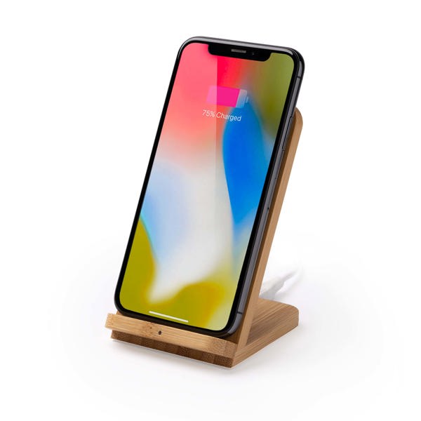Încărcător wireless din bambus ATM GRAVITY – 3022 pentru personalizare