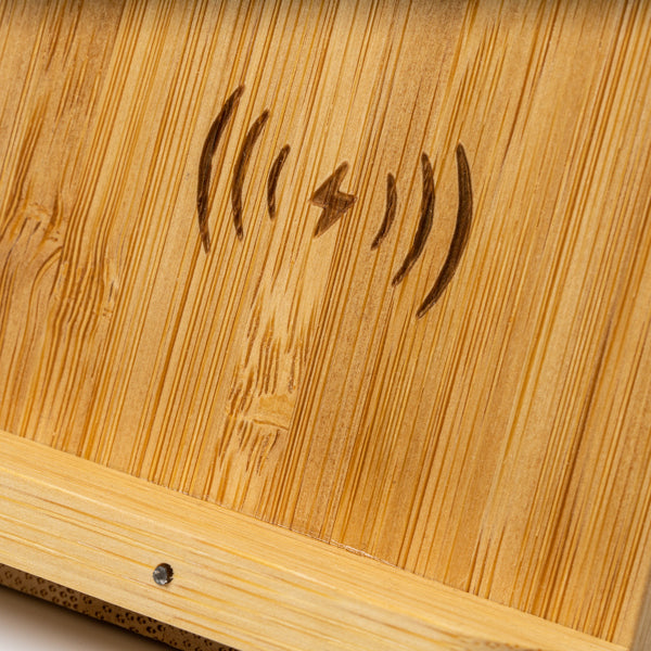 Încărcător wireless din bambus ATM GRAVITY – 3022 pentru personalizare