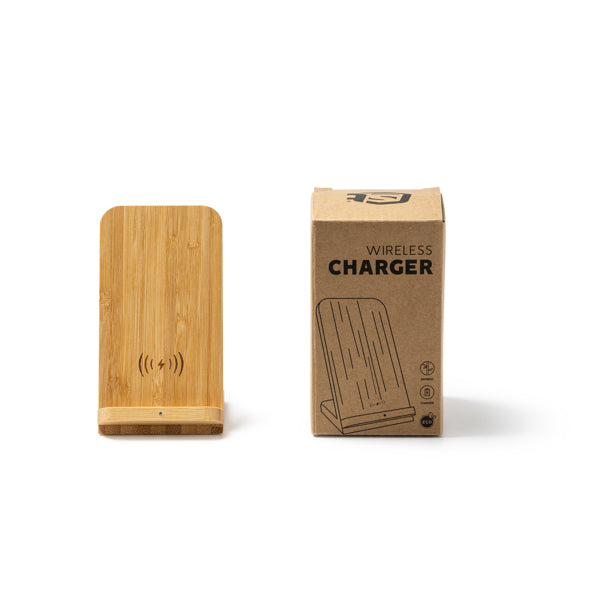 Încărcător wireless din bambus ATM GRAVITY – 3022 pentru personalizare