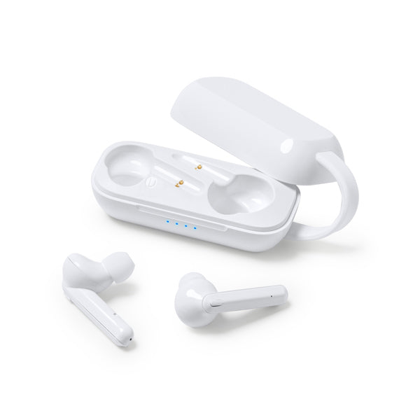 Căști wireless cu carcasă de încărcare ATM TRAP – 3025 pentru personalizare