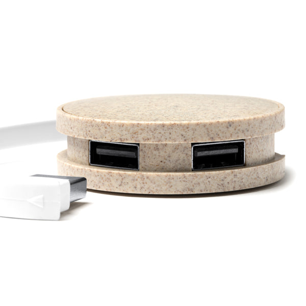 Hub USB din fibră de grâu ATM GOSPEK – 3034 pentru personalizare