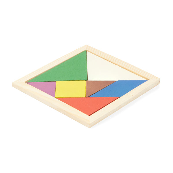Puzzle Tangram din lemn ATM LEIS – 0111 pentru personalizare