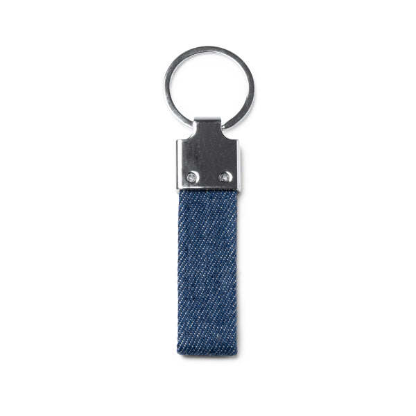 Breloc dreptunghiular din denim ATM BRADY – 1593 pentru personalizare