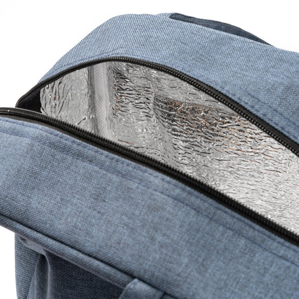 Geantă izotermă din RPET 600D ATM WALT – Denim Melanj – fotografie 357