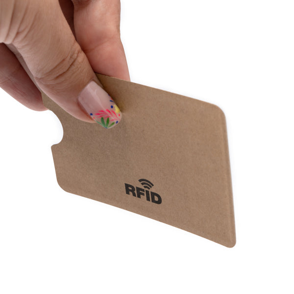 Husă RFID pentru card din hârtie reciclată ATM SAFER – Natural – fotografie 296