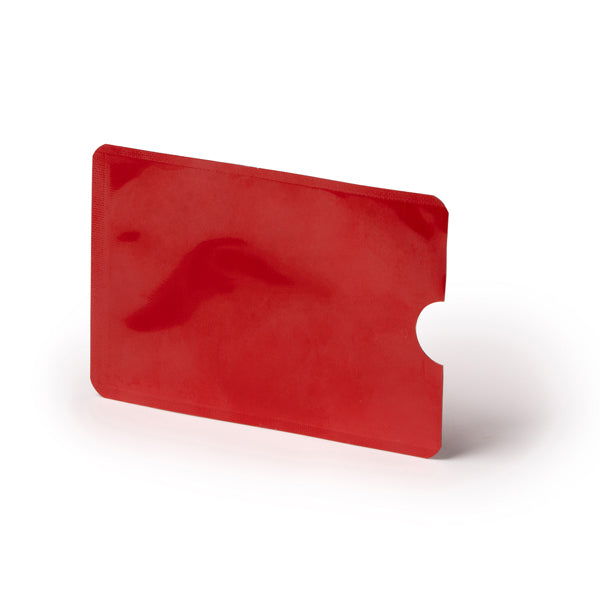 Husă RFID pentru card cu finisaj din aluminiu ATM TRAVIS – Roșu – fotografie 304