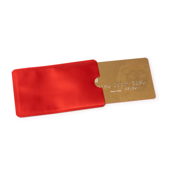 Husă RFID pentru card cu finisaj din aluminiu ATM TRAVIS – Roșu – fotografie 308