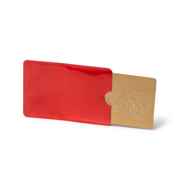 Husă RFID pentru card cu finisaj din aluminiu ATM TRAVIS – Roșu – fotografie 309