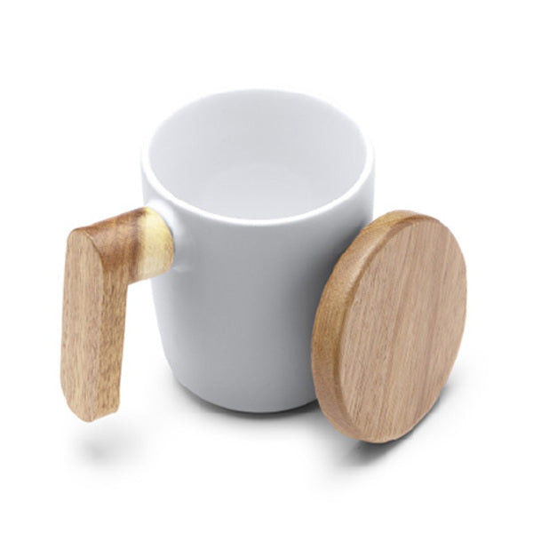 Cană ceramică cu bambus ATM LOVET – Alb [01] – fotografie 7