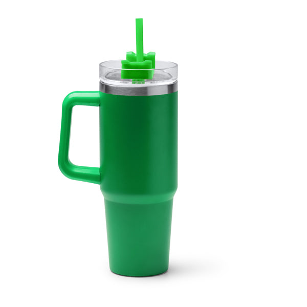 Cană termică din inox cu pai ATM KRANSTON – Verde Lime [226] – fotografie 10