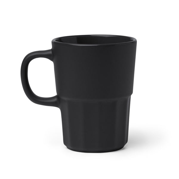 Cană ceramică cu model vertical ATM LUNGER – Negru [02] – fotografie 5