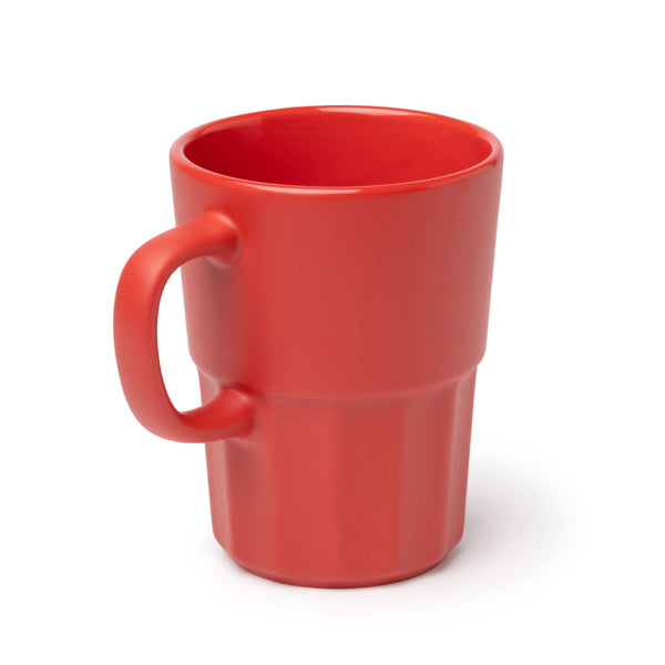 Cană ceramică cu model vertical ATM LUNGER – Alb [01] – fotografie 2