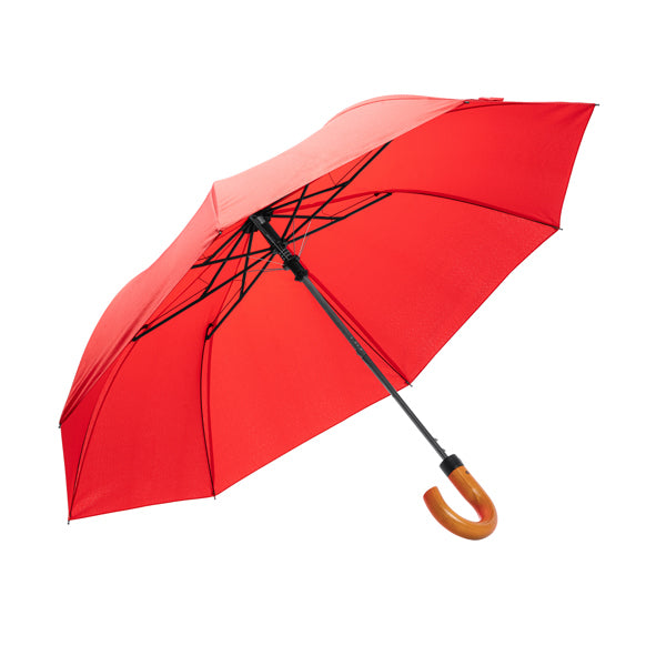 Umbrelă pliabilă RPET cu lemn ATM KODIAK – Negru [02] – fotografie 2