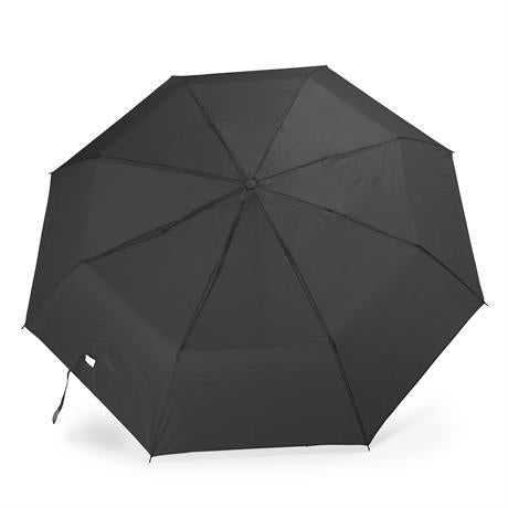 Umbrelă pliabilă RPET cu lemn ATM RPET KHASI – Negru [02] – fotografie 10