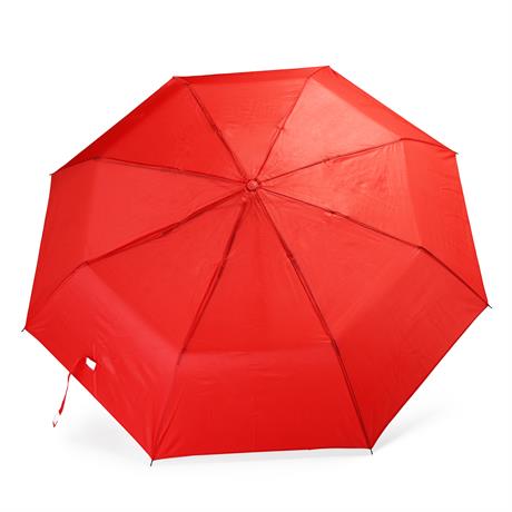 Umbrelă pliabilă RPET cu lemn ATM RPET KHASI – Roșu [60] – fotografie 17
