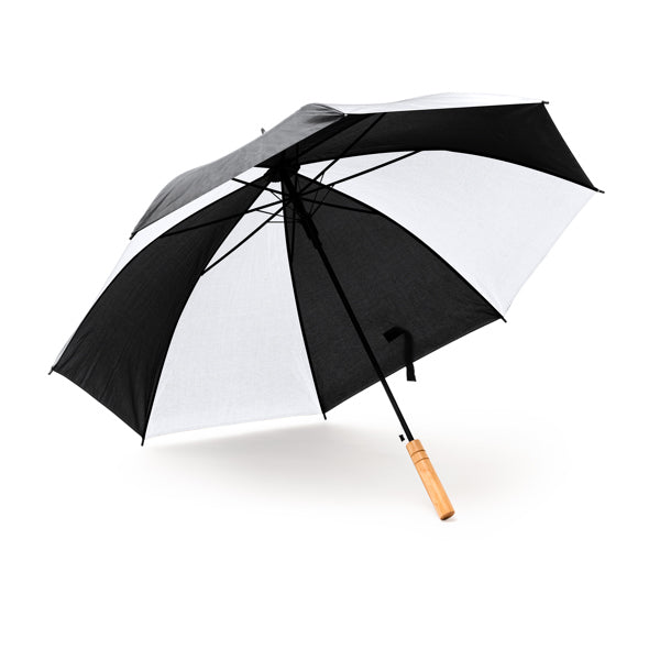 Umbrelă automată cu mâner din lemn ATM FARGO – Alb [01] – fotografie 3