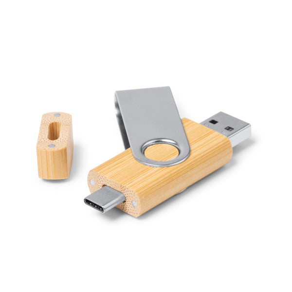 Memorie USB și USB-C din bambus ATM GATLIN – Bambus [999] – fotografie 2