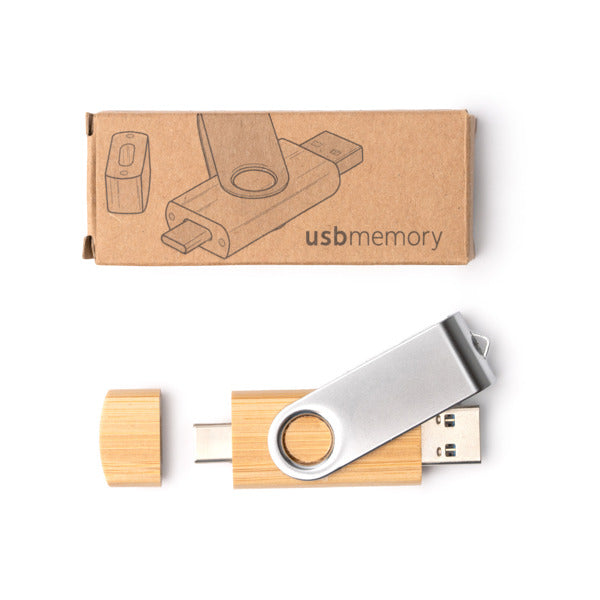 Memorie USB și USB-C din bambus ATM GATLIN – Bambus [999] – fotografie 6